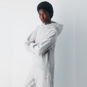 Aritzia Cozy Fleece Perfect Hoodie Heather Gray Size Small